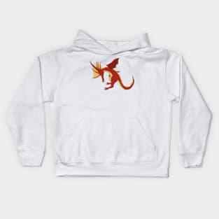 Bowing Cute Red Dragon Kids Hoodie